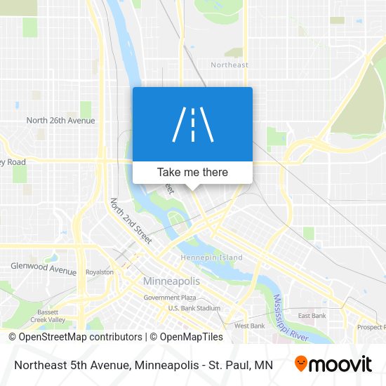 Northeast 5th Avenue map
