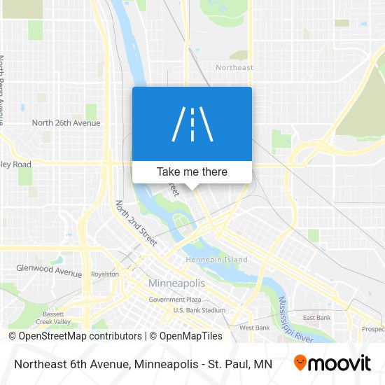 Northeast 6th Avenue map