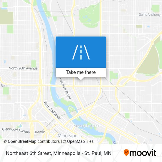 Mapa de Northeast 6th Street