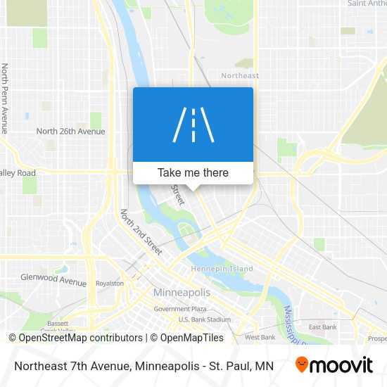 Mapa de Northeast 7th Avenue