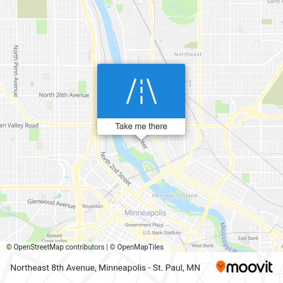 Mapa de Northeast 8th Avenue