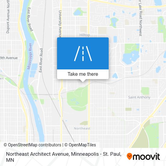 Mapa de Northeast Architect Avenue