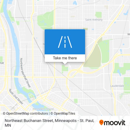 Northeast Buchanan Street map
