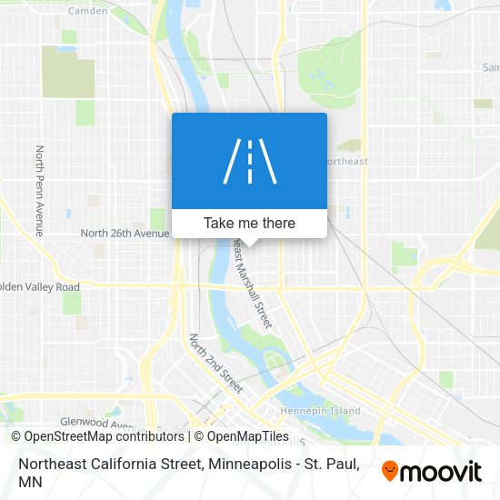 Mapa de Northeast California Street
