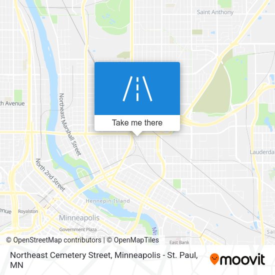 Mapa de Northeast Cemetery Street