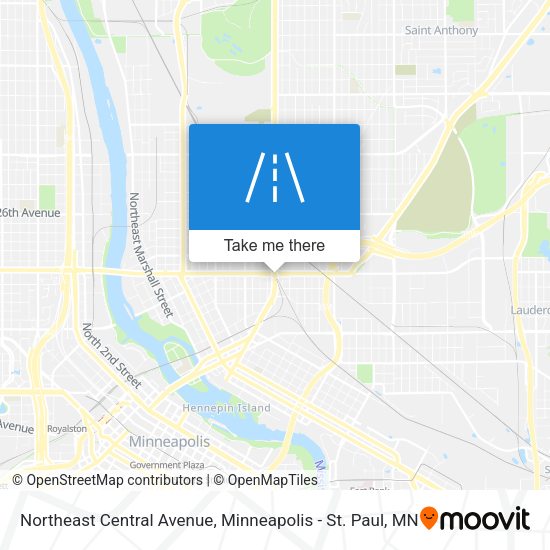 Mapa de Northeast Central Avenue