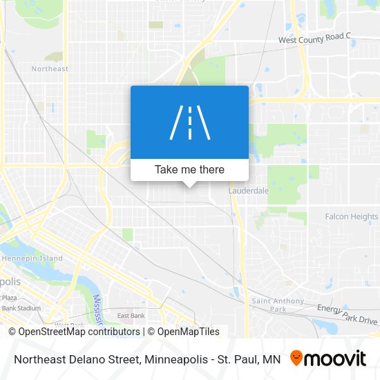 Mapa de Northeast Delano Street