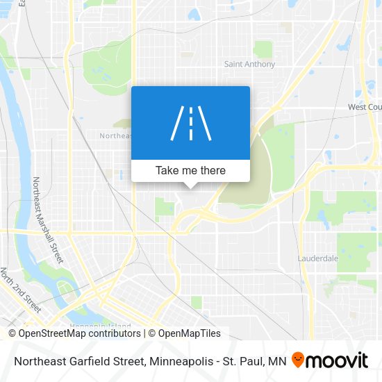 Mapa de Northeast Garfield Street