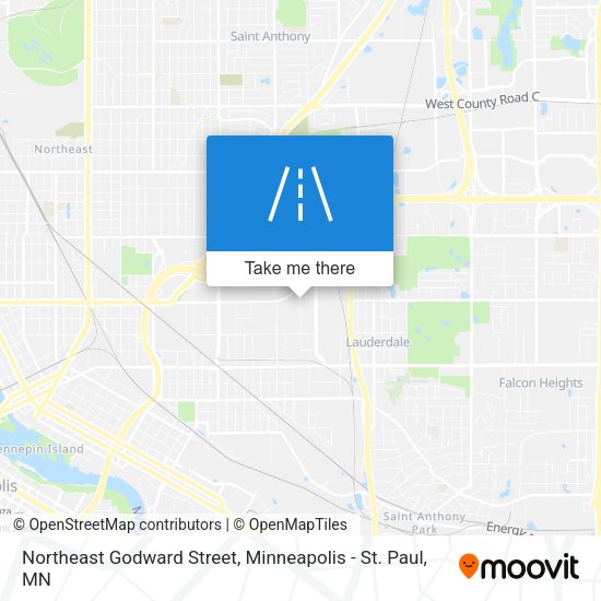 Northeast Godward Street map