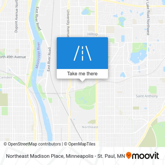 Northeast Madison Place map