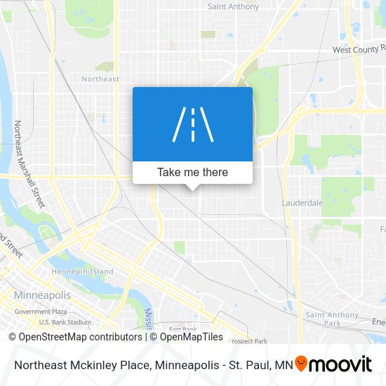 Northeast Mckinley Place map