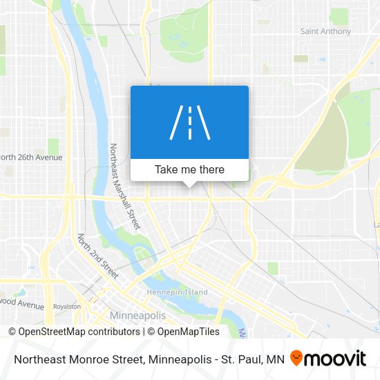Northeast Monroe Street map