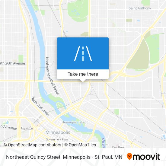 Northeast Quincy Street map