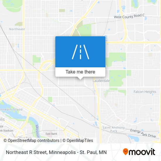 Mapa de Northeast R Street