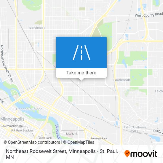 Northeast Roosevelt Street map