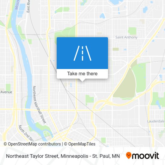 Northeast Taylor Street map