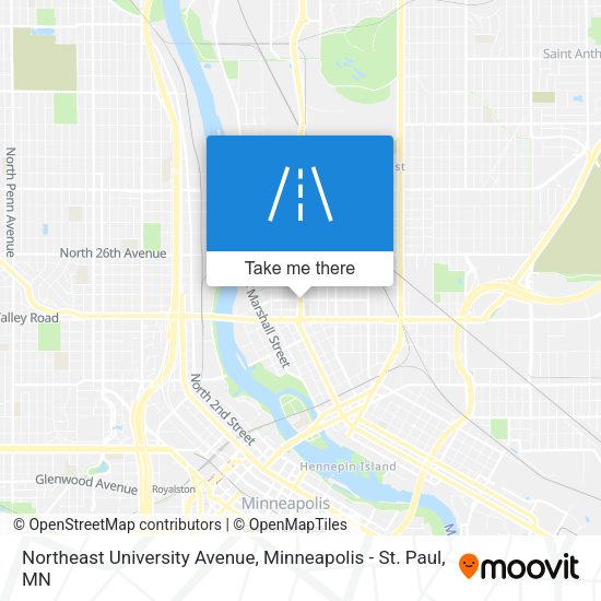 Mapa de Northeast University Avenue
