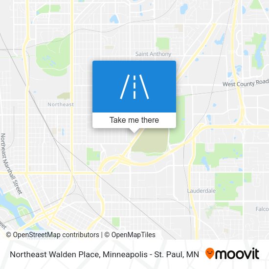 Northeast Walden Place map