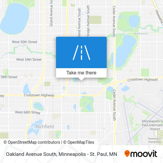 Mapa de Oakland Avenue South
