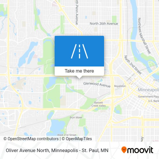 Mapa de Oliver Avenue North