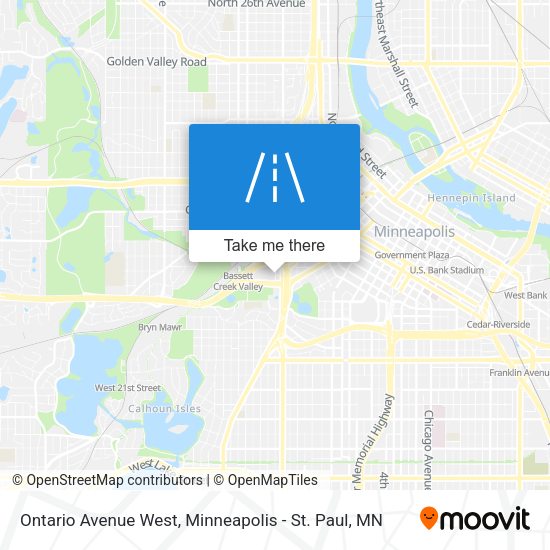 Mapa de Ontario Avenue West