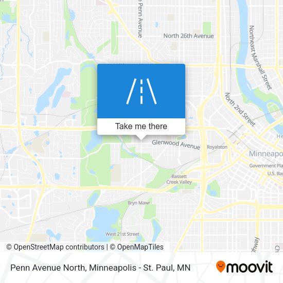 Penn Avenue North map