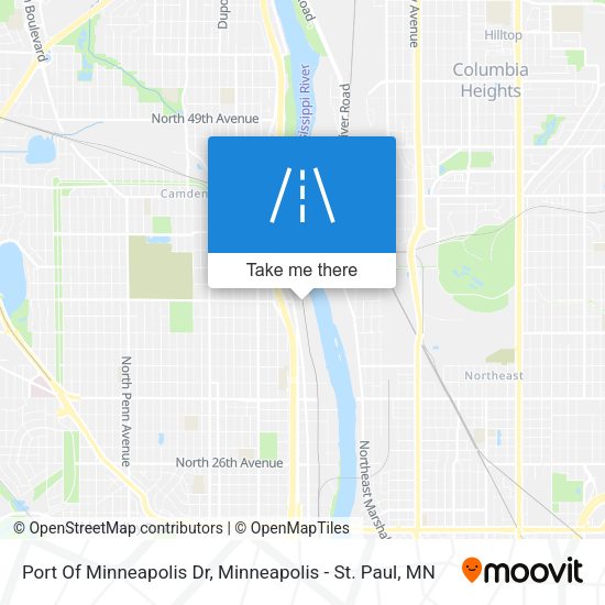 Mapa de Port Of Minneapolis Dr