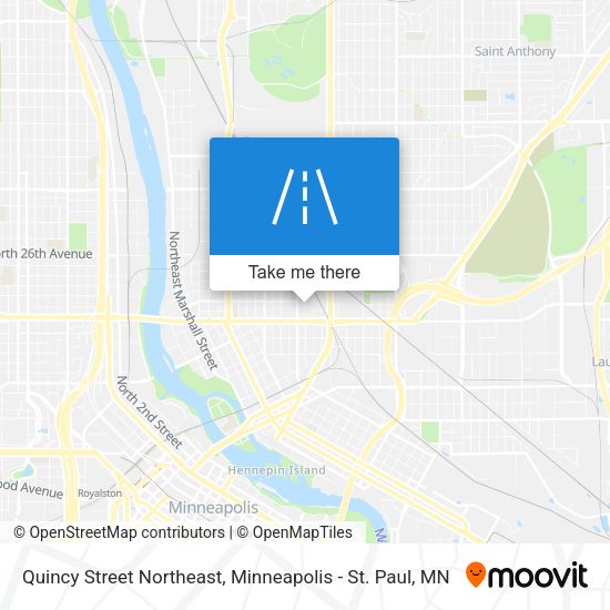 Quincy Street Northeast map