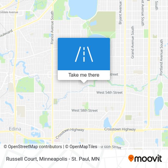 Russell Court map