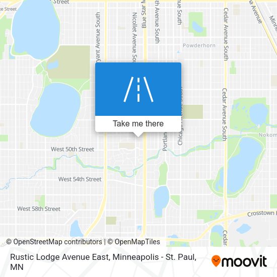 Rustic Lodge Avenue East map