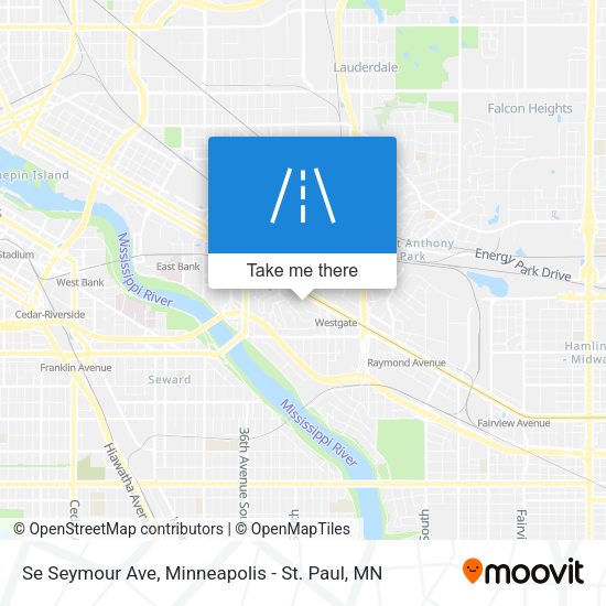Se Seymour Ave map