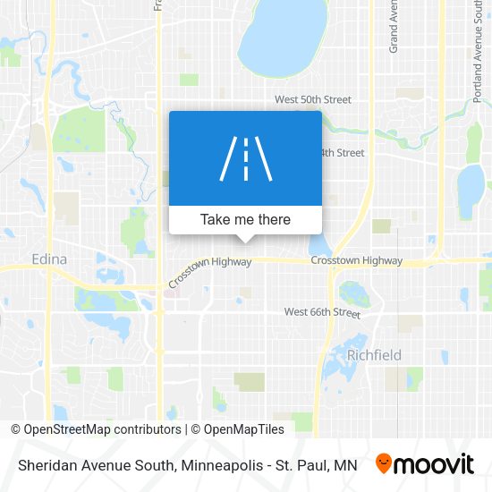 Mapa de Sheridan Avenue South
