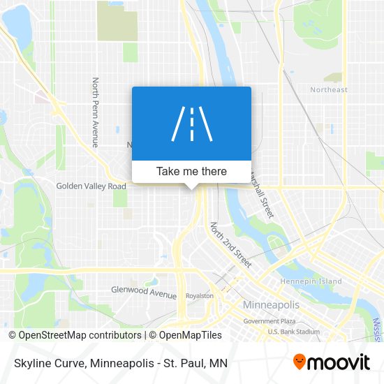 Skyline Curve map