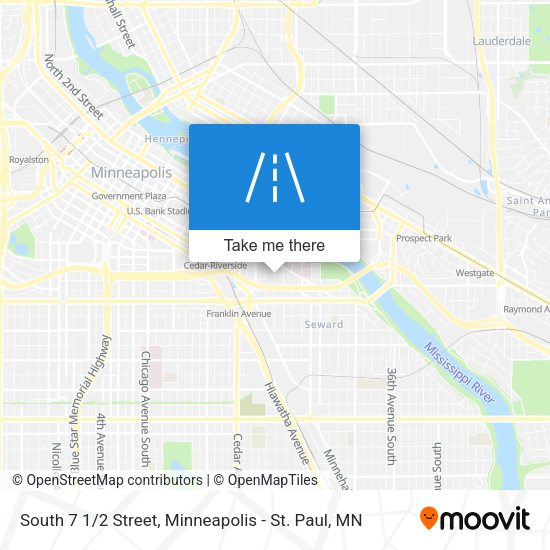 Mapa de South 7 1/2 Street