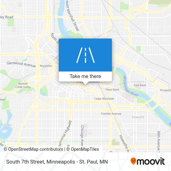 South 7th Street map