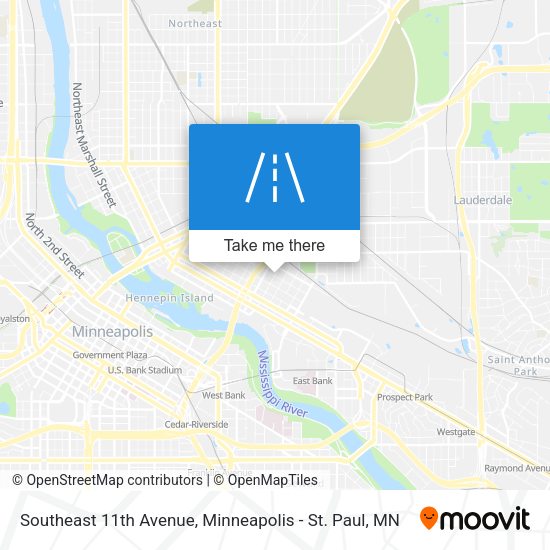 Mapa de Southeast 11th Avenue