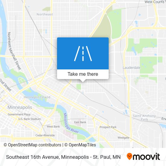 Southeast 16th Avenue map