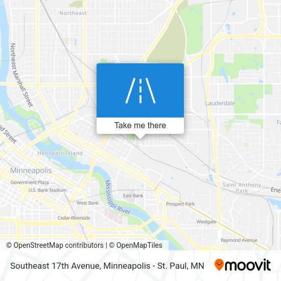 Southeast 17th Avenue map