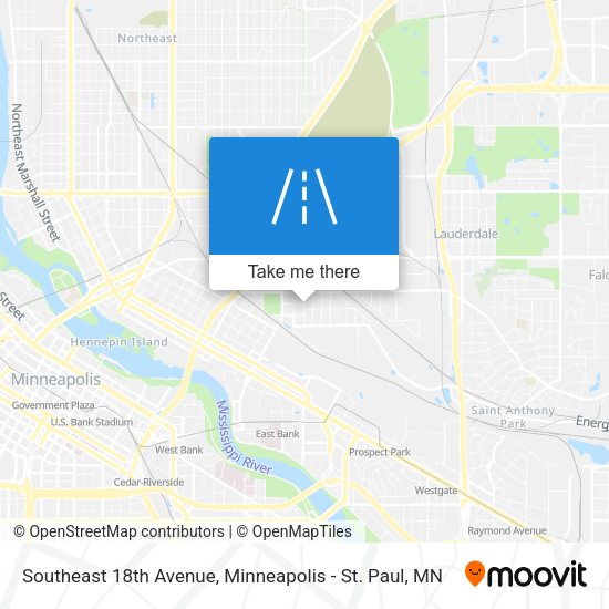 Mapa de Southeast 18th Avenue
