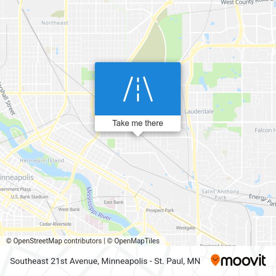 Southeast 21st Avenue map