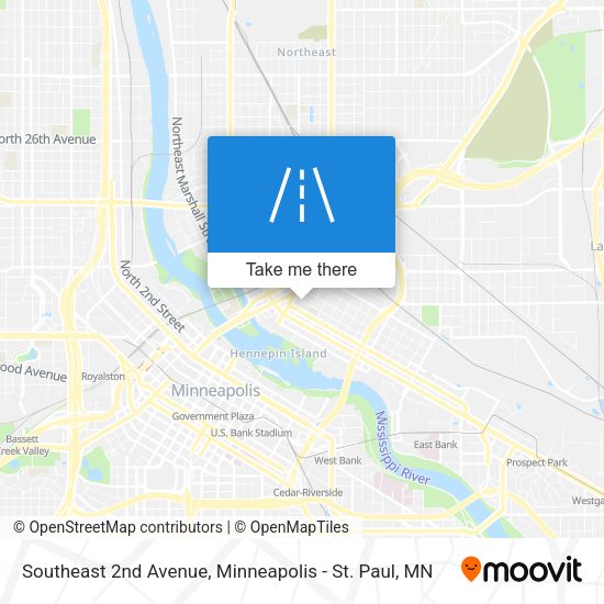 Southeast 2nd Avenue map