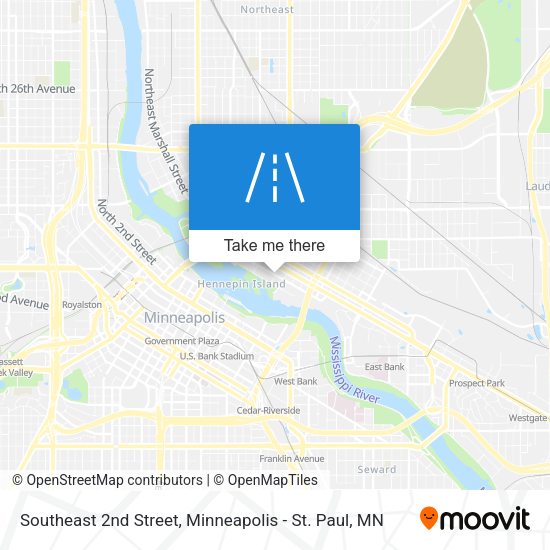 Mapa de Southeast 2nd Street
