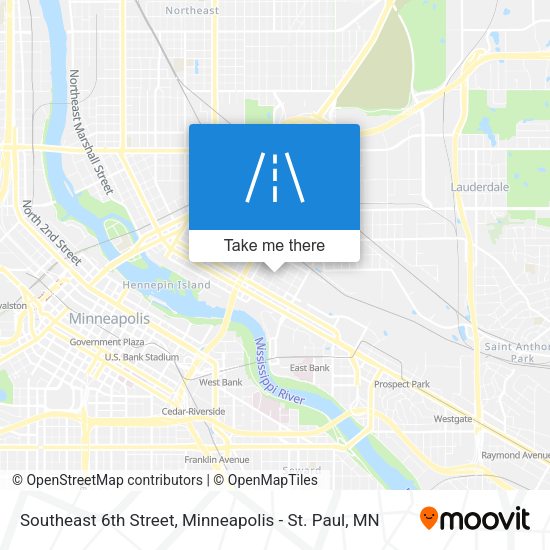 Mapa de Southeast 6th Street