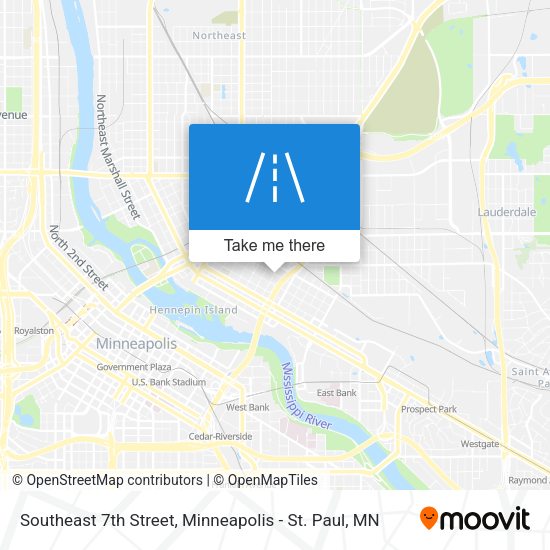 Southeast 7th Street map