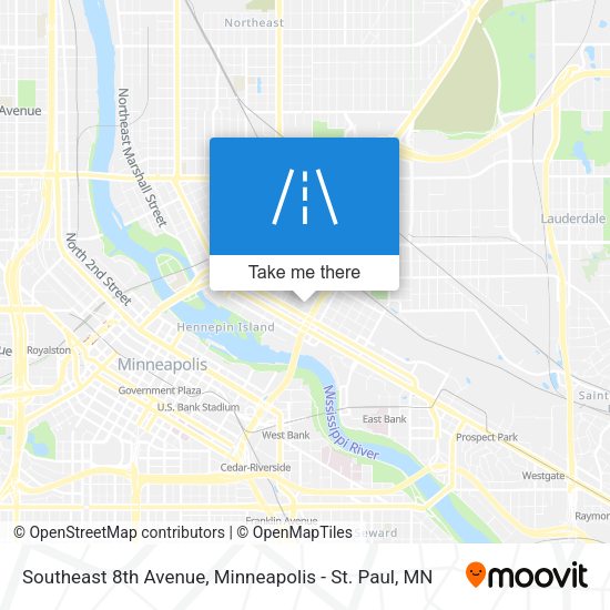 Southeast 8th Avenue map