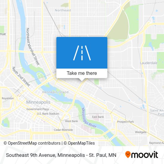 Mapa de Southeast 9th Avenue