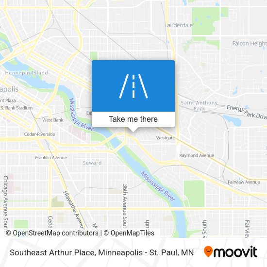 Southeast Arthur Place map