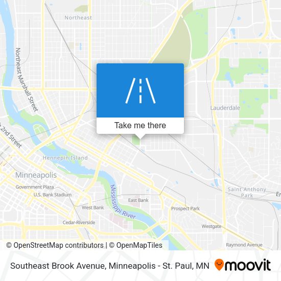 Southeast Brook Avenue map