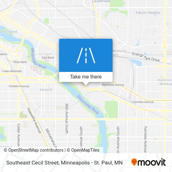 Southeast Cecil Street map