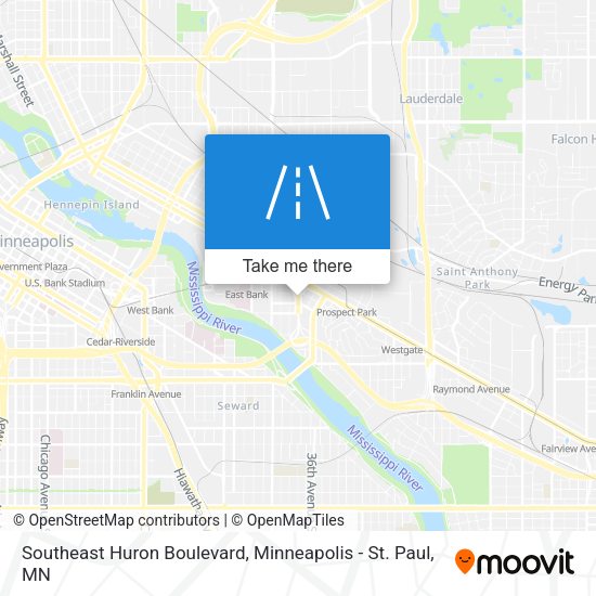 Mapa de Southeast Huron Boulevard